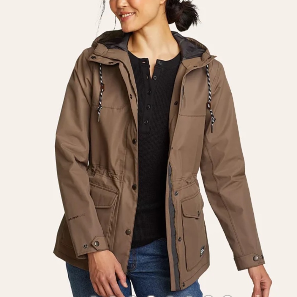 Eddie Bauer Charly Waterproof Rain Jacket (army green)